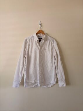 G-Star White Long Sleeve Casual Button-Down Shirt